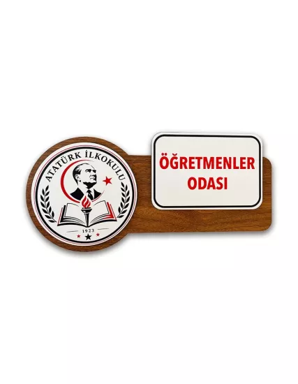Kişiye Özel Ahşap Kapı İsimliği