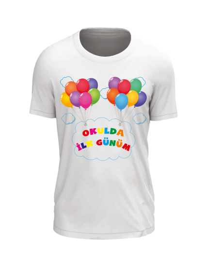 Okulda İlk Günüm Baskılı Tişört 
