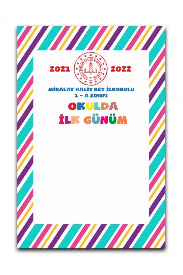 Okulda İlk Günüm Hatıra Fotoğraf Panosu Branda 100x150