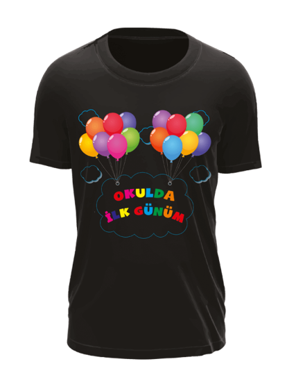 Okulda İlk Günüm Baskılı Tişört 