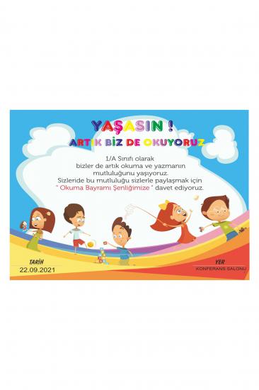 Okuma Bayramı Davetiyesi A5