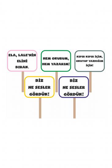 Okuma Bayramı El Pankartı 5’li Set