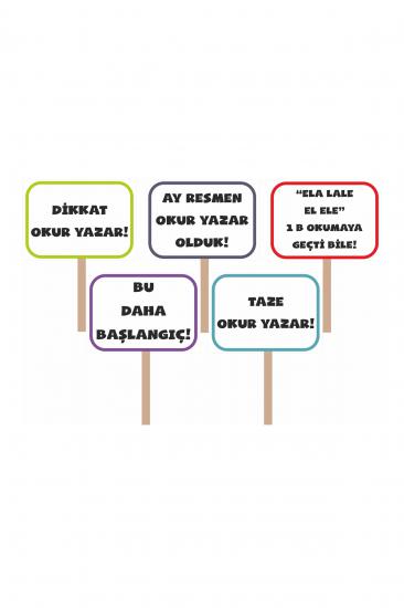 Okuma Bayramı El Pankartı 5’li Set