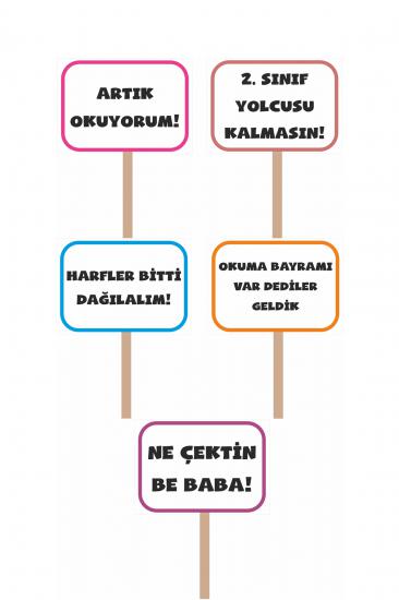 Okuma Bayramı El Pankartı 5’li Set