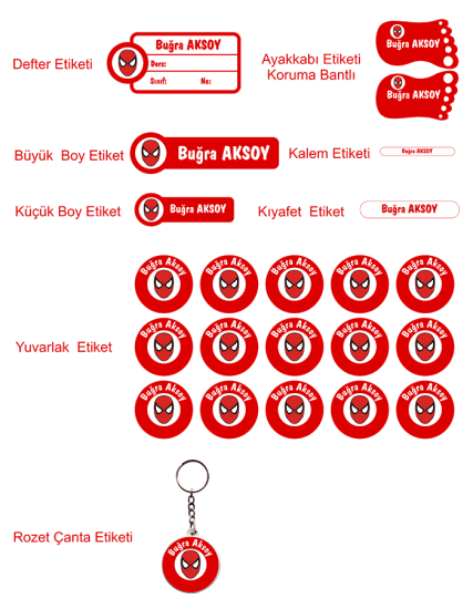 Örümcek Adam Okul Etiketi