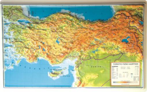 Türkiye Fiziki Haritası Kabartma (70 Cm X 100 Cm)