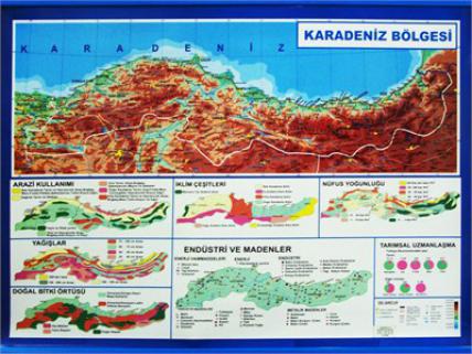 Karadeniz Bölgesi (Çıtalı - 70 Cm X 100 Cm)