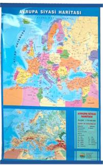 Avrupa Siyasi Haritası (Çıtalı - 80 Cm X 114 Cm)