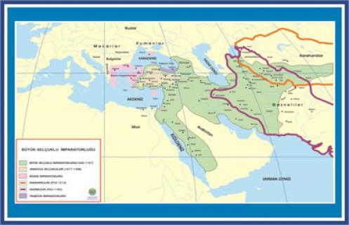 Büyük Selçuklu İmparatorluğu (Çıtalı - 70 Cm X 100 Cm)