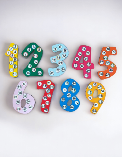 Ahşap Rakamlar ve Ritmik Sayma 30 cm