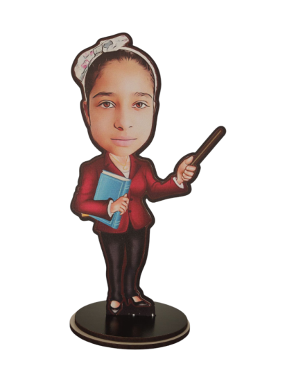 Kişiye Özel Meslekler Karikatür Öğretmen Biblo