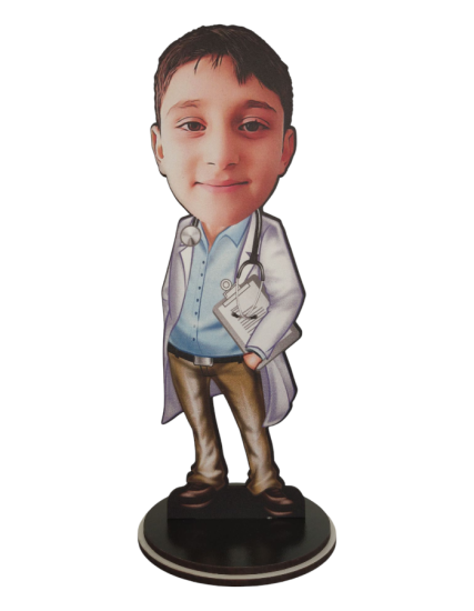 Kişiye Özel Meslekler Karikatür Doktor Biblo