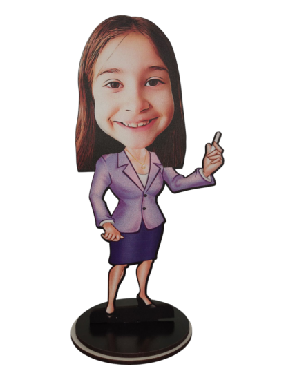 Kişiye Özel Meslekler Karikatür Öğretmen Biblo