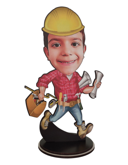 Kişiye Özel Meslekler Karikatür Mühendis Biblo