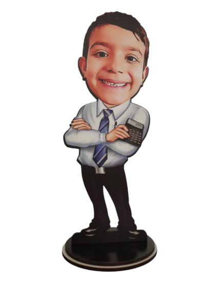 Kişiye Özel Meslekler Karikatür Muhasebeci Biblo