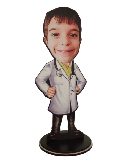 Kişiye Özel Meslekler Karikatür Doktor Biblo