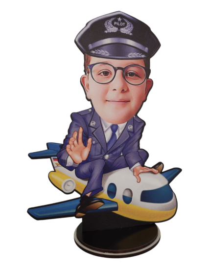 Kişiye Özel Meslekler Karikatür Pilot Biblo