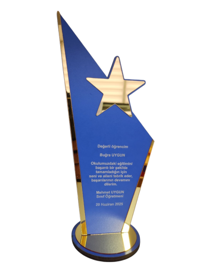 Kişiye Özel Mezuniyet Hatırası Ahşap Plaket