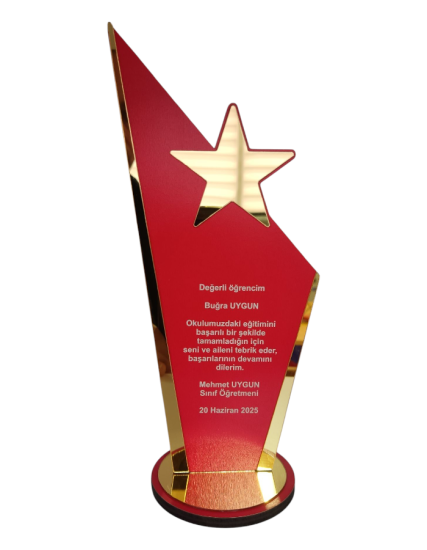 Kişiye Özel Mezuniyet Hatırası Ahşap Plaket