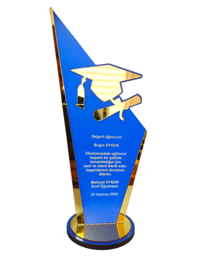 Kişiye Özel Mezuniyet Hatırası Ahşap Plaket