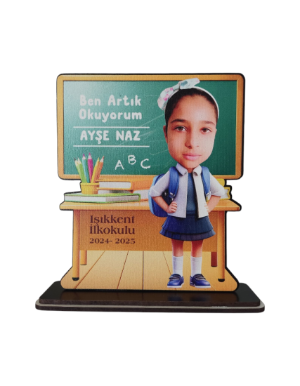 Kişiye Özel Artık Okuyorum Hatırası Karikatür Biblo