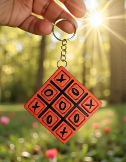 3D Tasarım XOX Oyun Anahtarlık