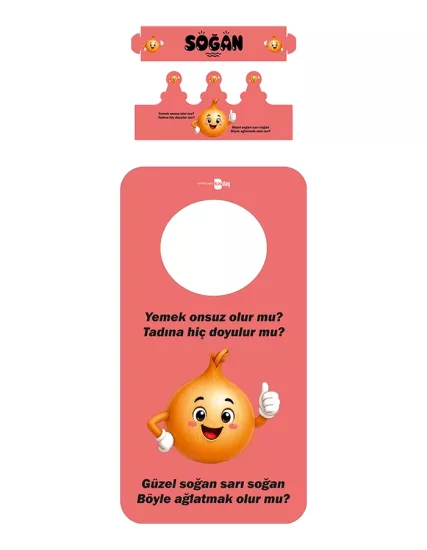 Yerli Malı Haftası Branda Kostüm ve Karton Taç (Soğan)