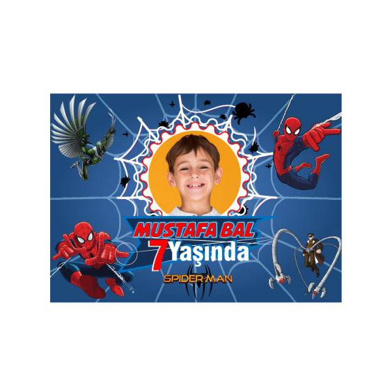 Kişiye Özel Spiderman Doğum Günü Magnet (6x9cm)