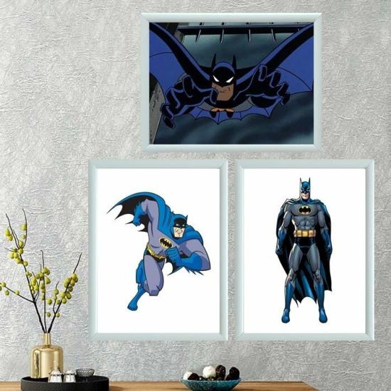 Batman Üçlü Takım Çerçeveli Poster Tablo