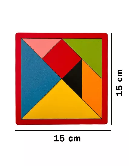 Okula Hoş Geldin Hediyesi Ahşap Tangram (5 Adet)