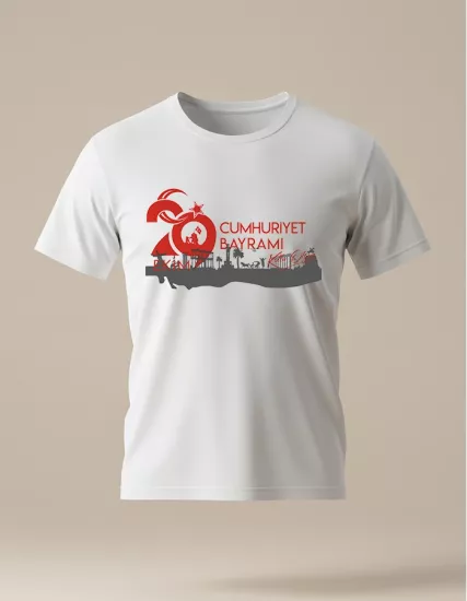 29 Ekim Baskılı Tişört T7
