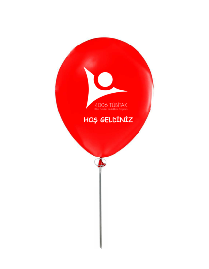 Tübitak Bilim Fuarı Logo Baskılı Balon (50 Adet)