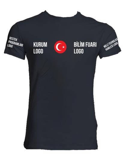 Görünürlük Kurallarına Uygun Bilim Fuarı Pamuklu Tişört