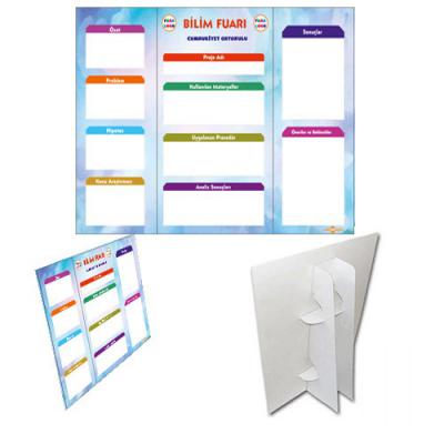 Tübitak Bilim Fuarı Sunum Panosu ve Poster Ayağı (70X100-Yaz-sil) 