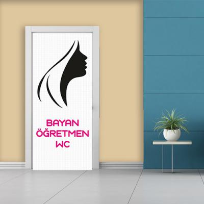 Bayan Öğretmen WC Kapı Giydirme
