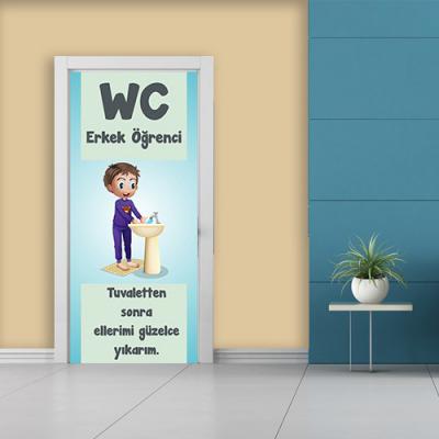 Erkek Öğrenci WC Kapı Giydirme