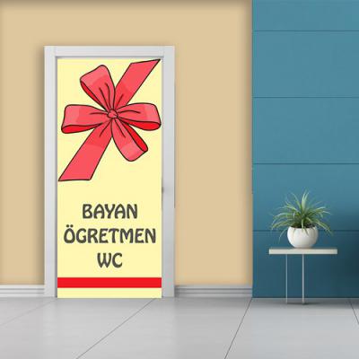 Bayan Öğretmen WC Kapı Giydirme