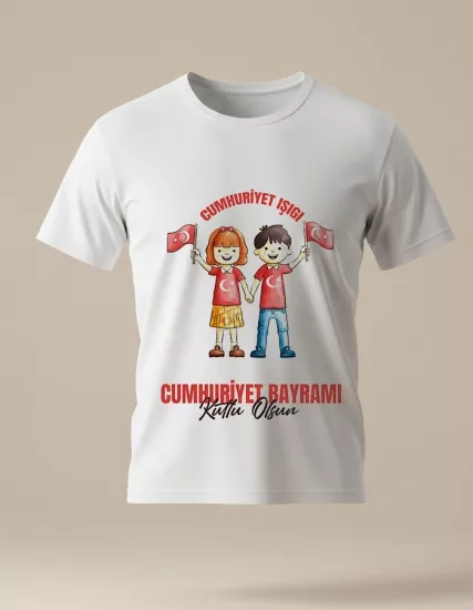 29 Ekim Cumhuriyet Bayramı Baskılı Tişört T14