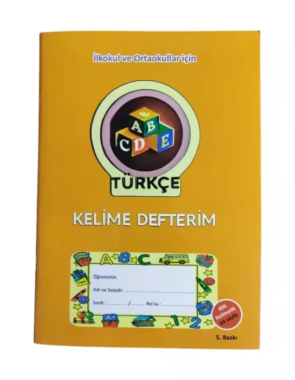 Türkçe Kelime Defterim 496 Kelimelik
