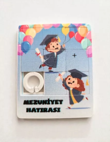 Mezuniyet Hatırası Mini Yapboz – 6x7,5cm 5 Adet 