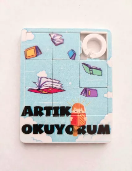 Artık Okuyorum Hatırası Mini Yapboz – 6x7,5cm 5 Adet