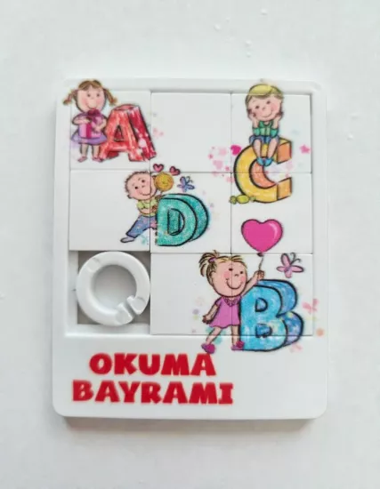 Okuma Bayramı Hatırası Mini Yapboz – 6x7,5cm 5 Adet