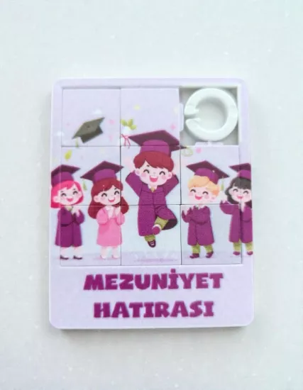 Mezuniyet Hatırası Mini Yapboz – 6x7,5cm 5 Adet 