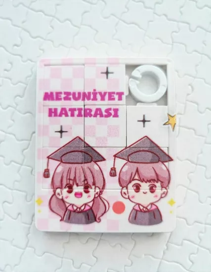 Mezuniyet Hatırası Mini Yapboz – 6x7,5cm 5 Adet 