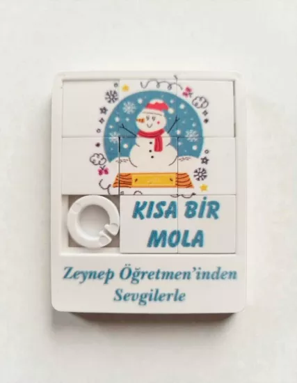 Kısa Bir Mola Karne Hatırası Mini Yapboz – 6x7,5cm 5 Adet