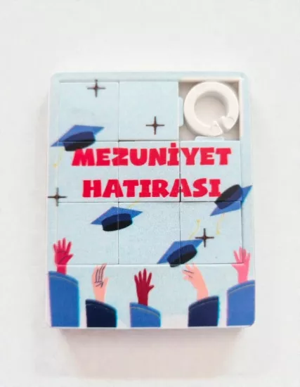 Mezuniyet Hatırası Mini Yapboz – 6x7,5cm 5 Adet 