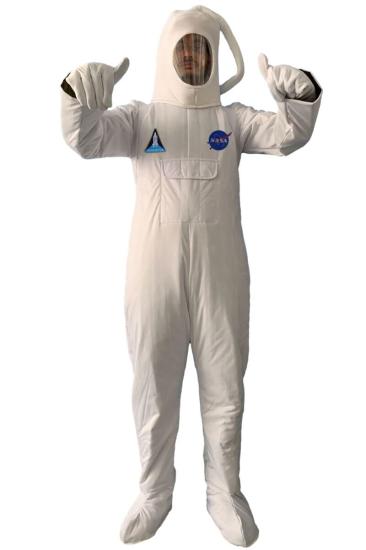 Astronot Kostümü Yetişkin Nasa ve Uzay Mekiği Logolu