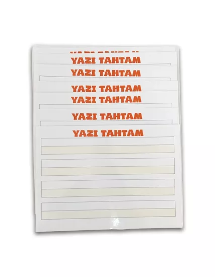 PVC Yaz-Sil  – A4 Boyutunda, Çift Taraflı | 10 Adet