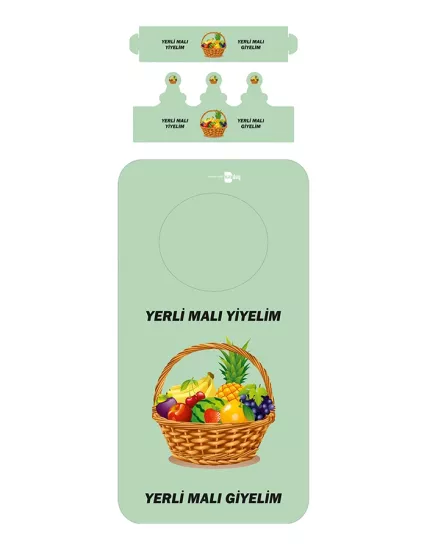 Yerli Malı Haftası Branda Kostüm ve Karton Taç (Sepet)