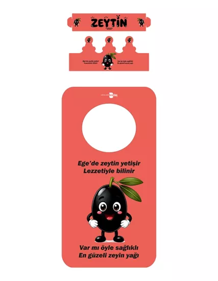 Yerli Malı Haftası Branda Kostüm ve Karton Taç (Zeytin)